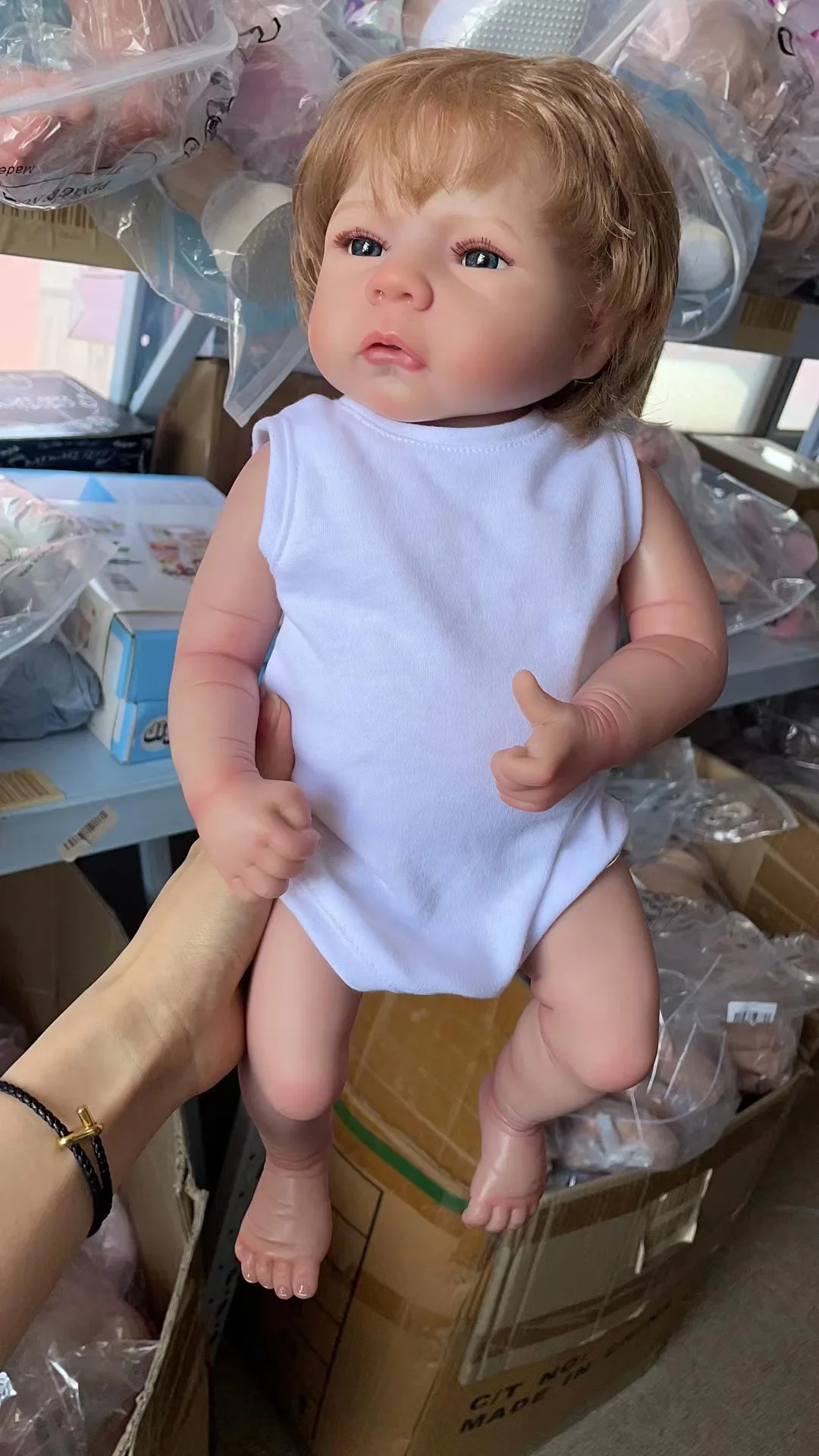 

46cm Reborn Baby Dolls Bebe Lifelike Newborn Cute Full Silicone Body Toy for Children Christmas Surprise Gift Drop Shipping