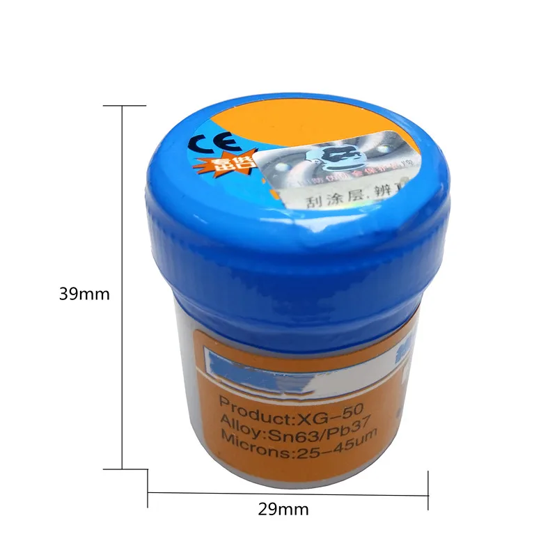 Фотофлюсовая паста оловянный крем SMD SMT BGA Tools Sn63 25-45um сварочный пастообразный флюс