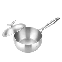 18cm eco cookware for children pure titanium milk pot soup pot pan
