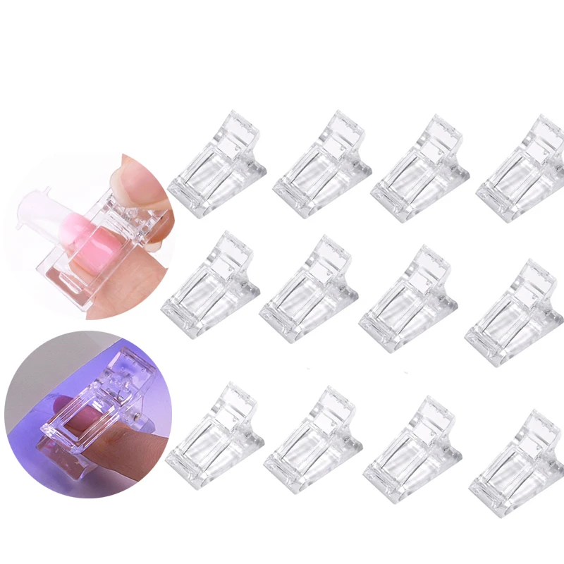 

Акриловые клипсы для наращивания ногтей, 12 шт.