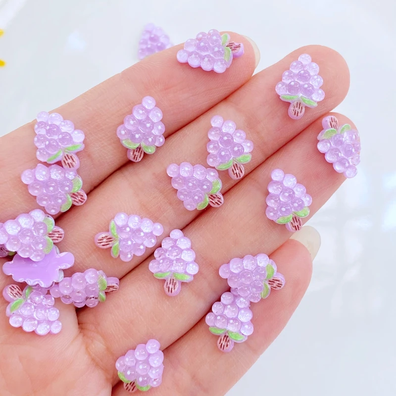 

Мини кабошоны из акрила виноградного цвета 40 шт