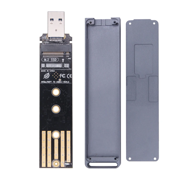 Двойной протокол M.2 SATA NVME USB адаптер чехол SSD M2 NGFF корпус к 3 1 10 Гбит/с коробка