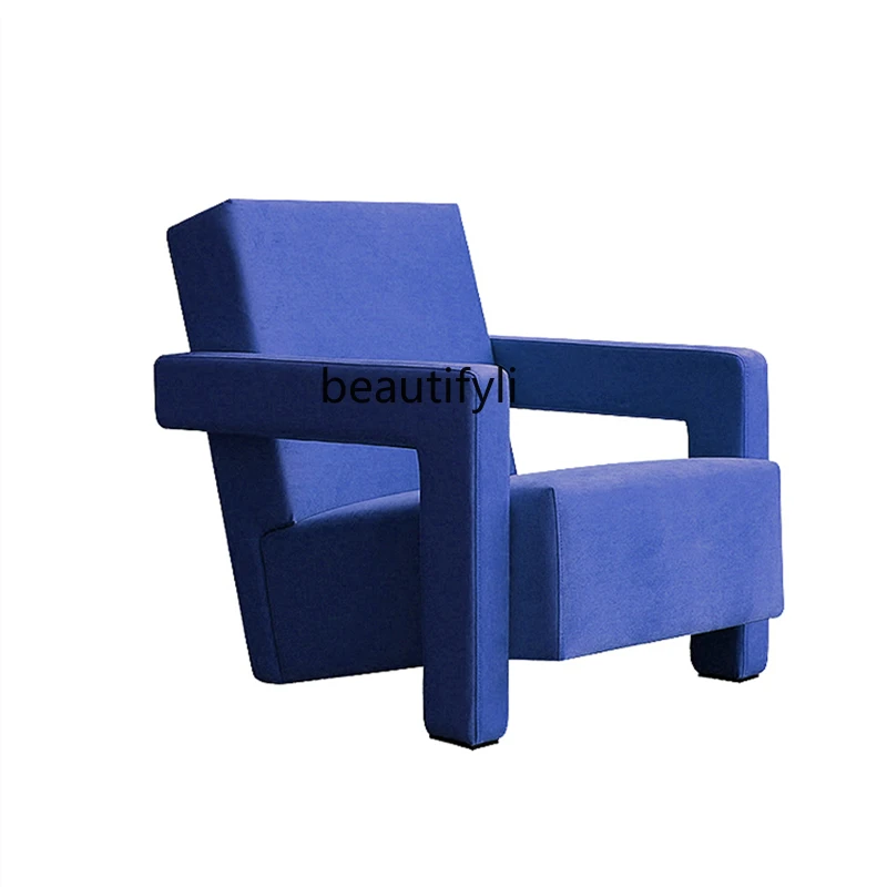 

yj Wudler Leisure Lounge Sofa Chair Modern Minimalist Silent Style Living Room Reception Armchair