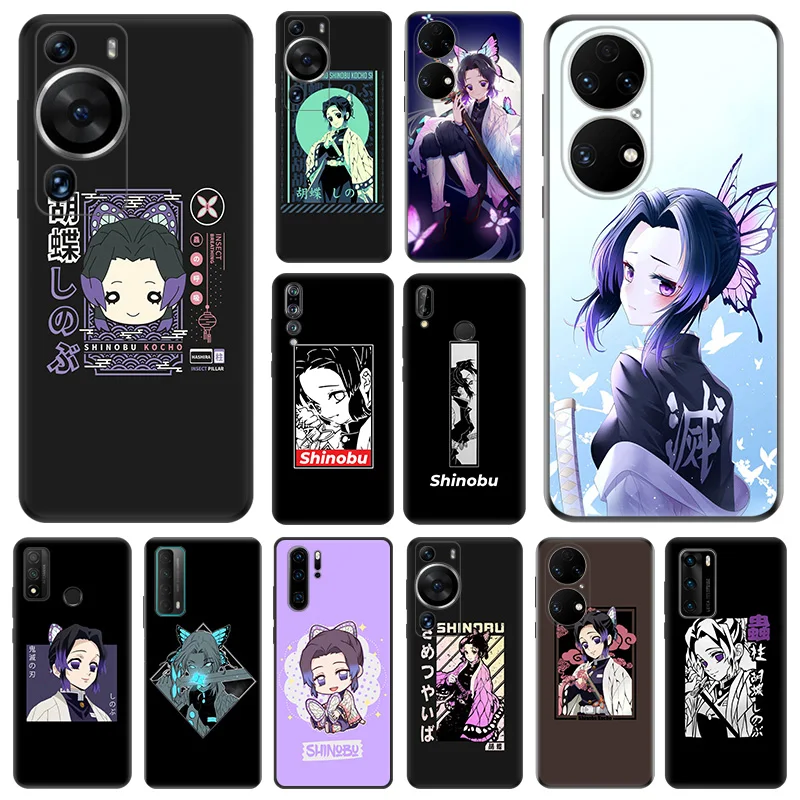 Матовый мягкий чехол для телефона Honor X7 b X8 X9 X6 a 90 70 Magic5 Kochou Shinobu Demon Slayer Huawei P40 P30 P20 P