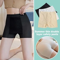 lace high waist safety pants boxer women thin sliming womens double fit shorts layer skirt seamless summer shorts v6a1