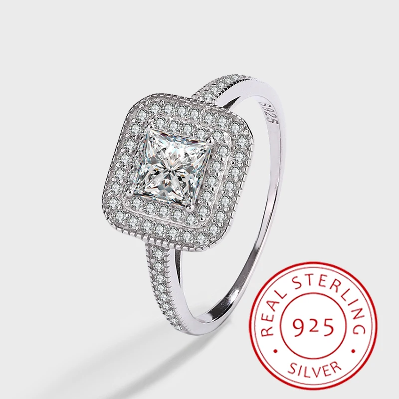 Роскошное и высококачественное Оригинальное кольцо из серебра 925 пробы с