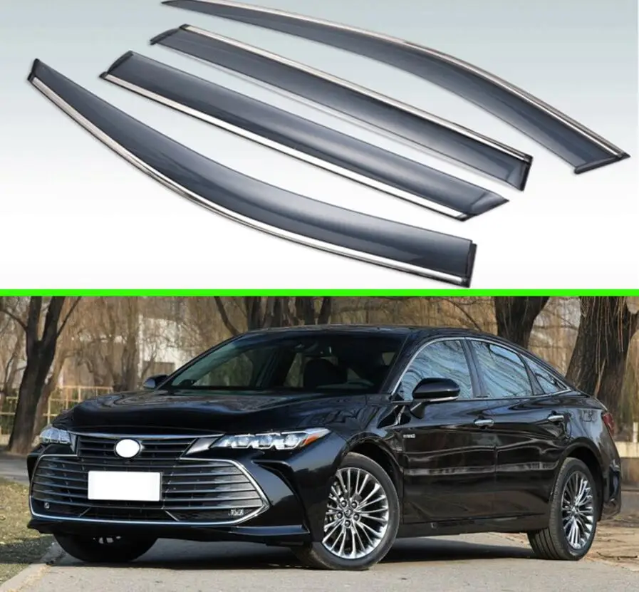 

4 шт., пластиковые наружные дефлекторы для Toyota Avalon XX50 2018, 2019, 2020