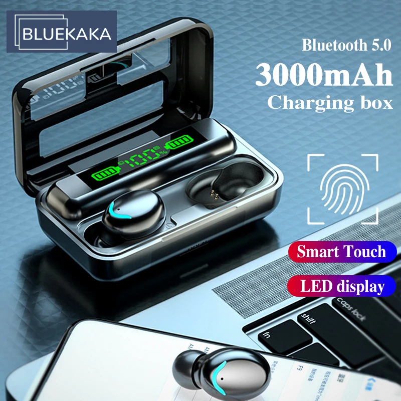 F93 F95C TWS Bluetooth Earphone HIFI Bass Wireless Headphone Touch 8D Stereo Music Earbuds Headset With Mic 2200mAh Charging Box
