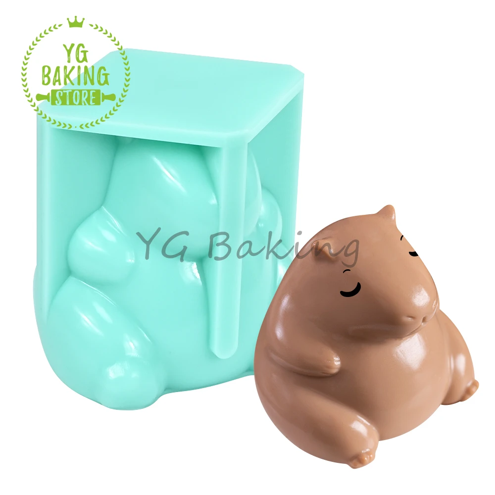 3D-форма для шоколадного мусса с рисунком капибары молока желе инструменты