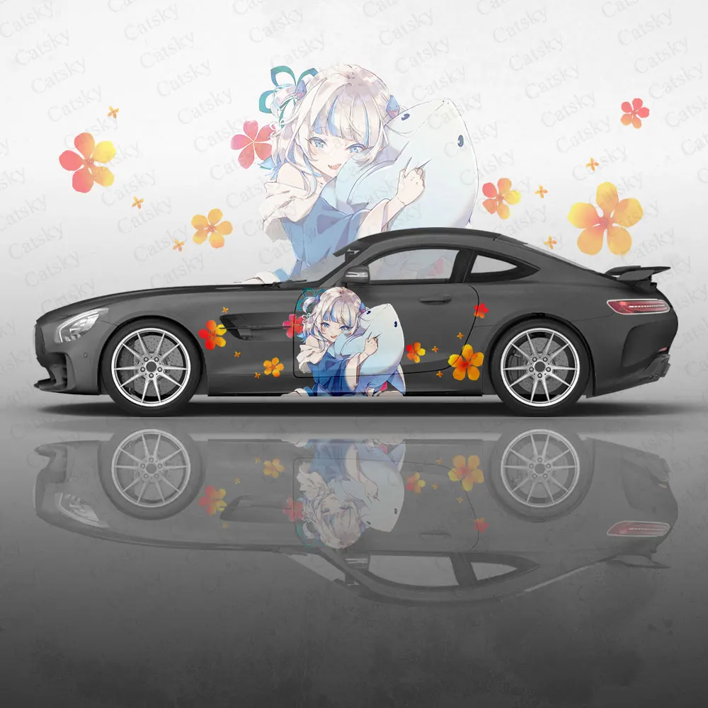 Синий архив аниме наклейка на кузов автомобиля Виниловая иташа боковая