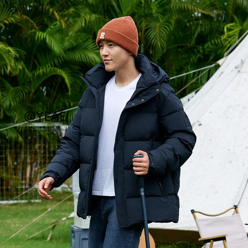 Новый пуховик дизайнерская одежда мужская Роскошная короткая пуховая куртка с