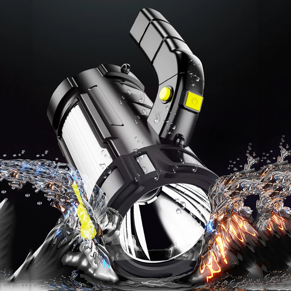 

Многофункциональная СВЕТОДИОДНАЯ Лампа COB для кемпинга с ручкой, портативный фонарь с регулируемой яркостью, складной кронштейн для кемпин...