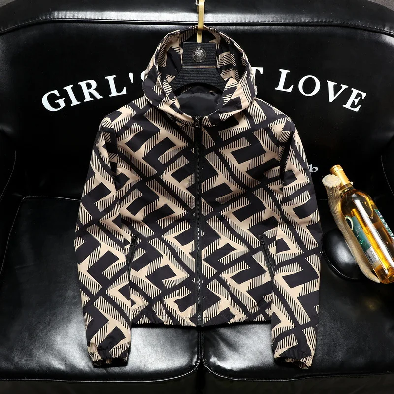 Весенне-осенний стиль Верхняя одежда Мужская спортивная куртка Европейская и