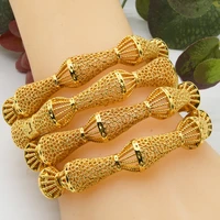 gold color bangles african bangle jewelry for women dubai indian arab ethiopian luxury bridal middle east wedding jewellery