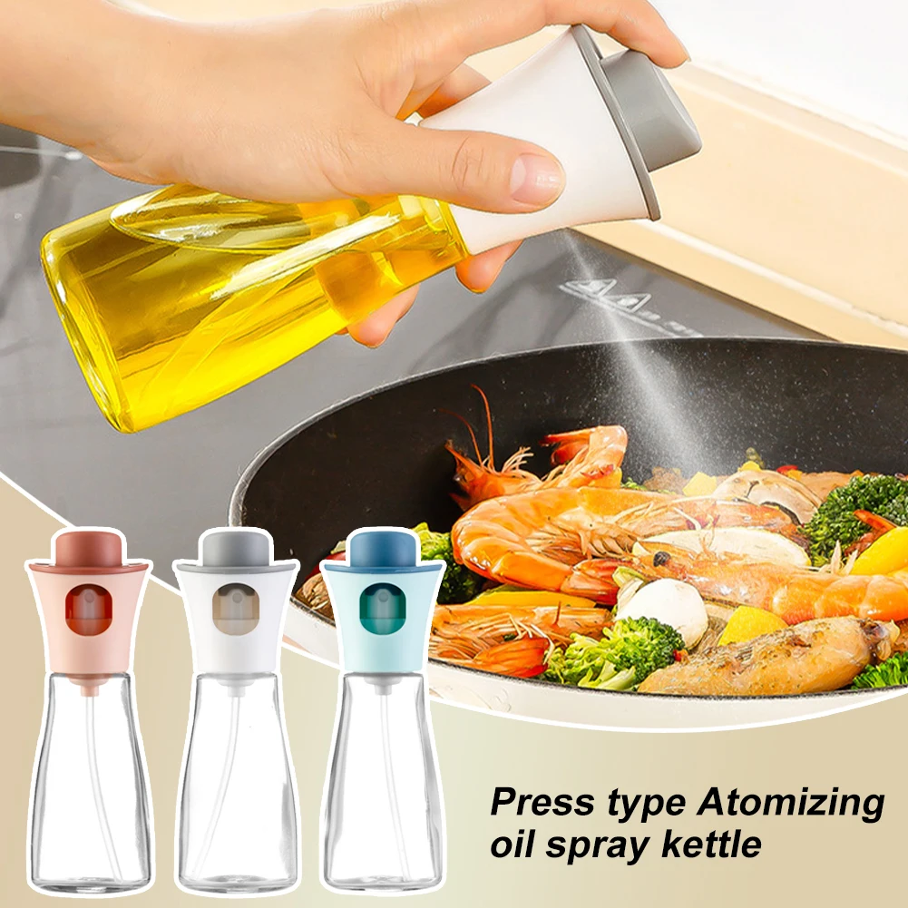 

150ML Kitchen Press Type Oil Spray Bottle Leak-proof Baking Grilling BBQ Sprayer Oil Dispenser Oil Mister Vinegar Sprayer Bottle