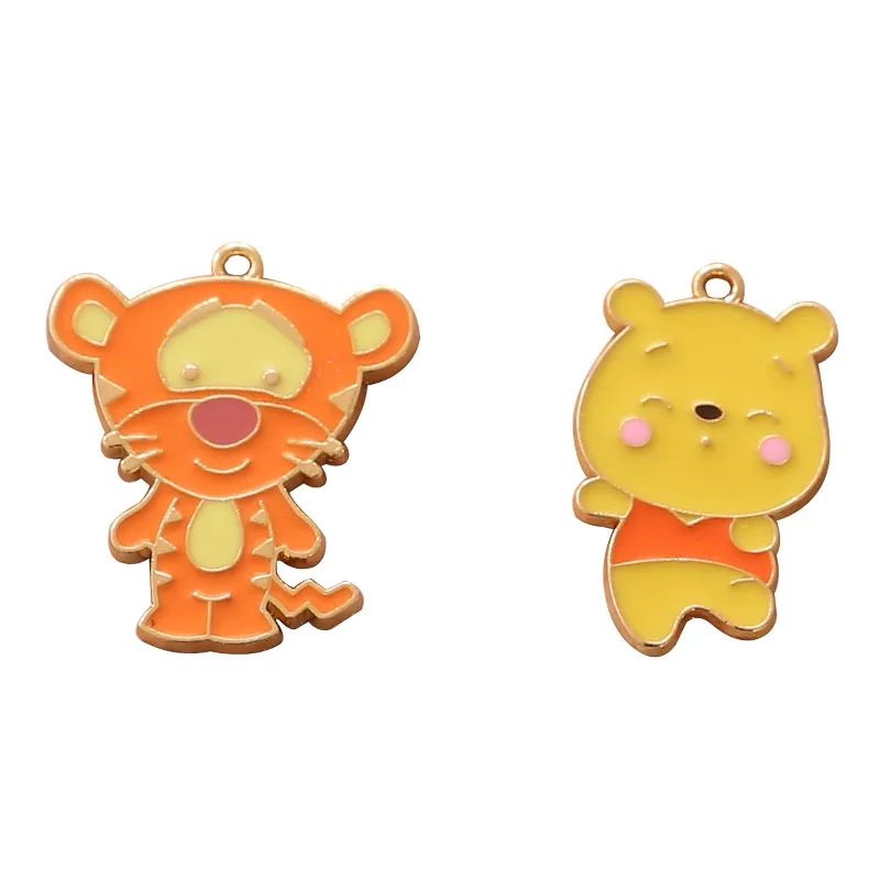 10 шт. аксессуары сделай сам капли масло сплав мультфильм поросенок Винни Пух