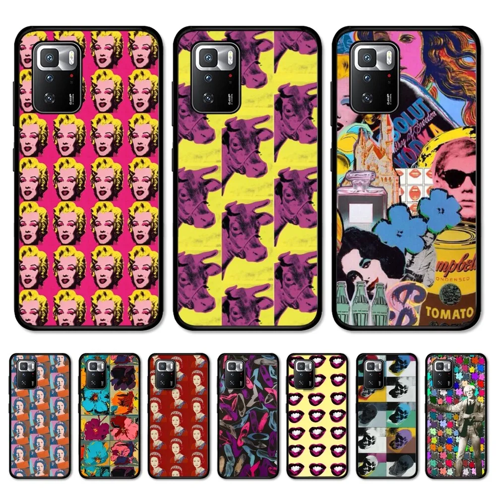 

Andy Warhol Canvas Painting Phone Case For Redmi Note 4 X 5 A 6 7 8 T 9 9S 10 11 11S 11Epro Poco M3 pro