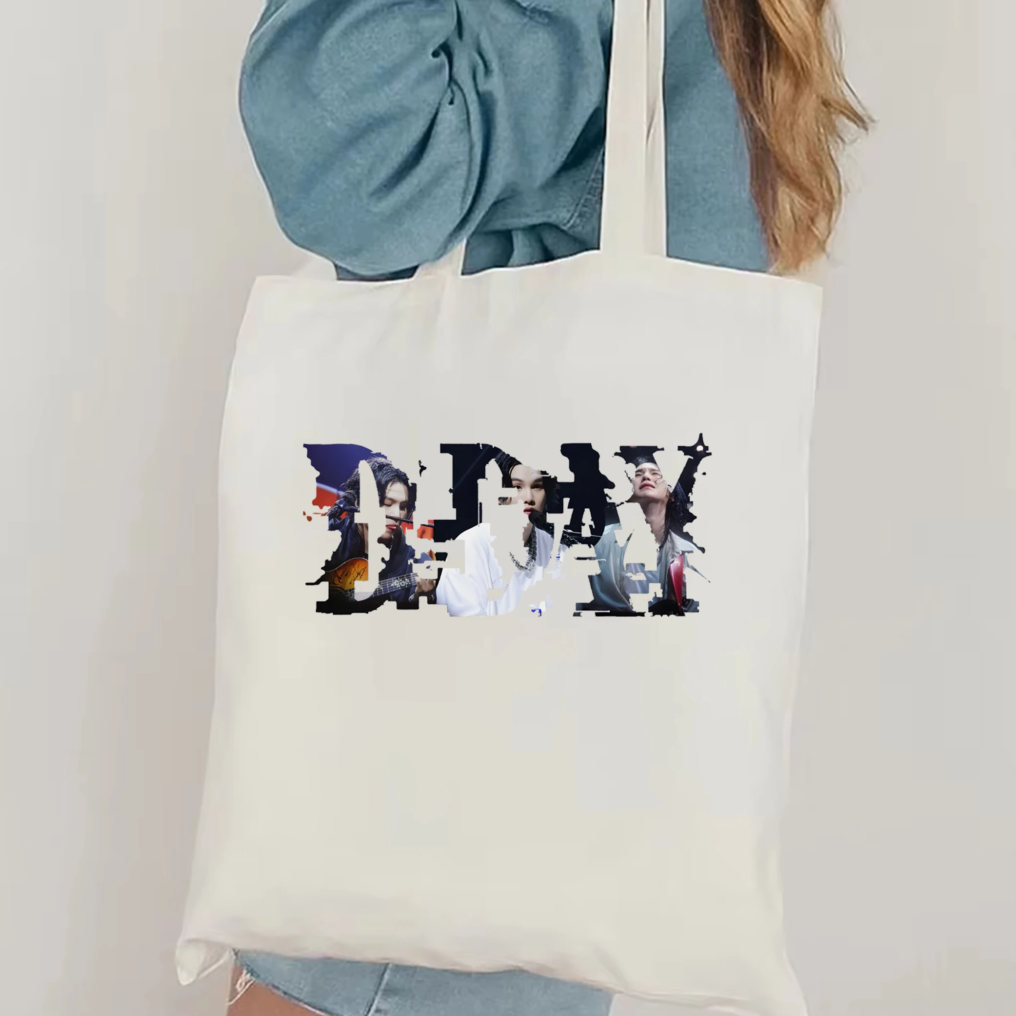 Деловая Большая Сумка D-Day. Женская Модная Холщовая На Плечо С Принтом Фильмов.