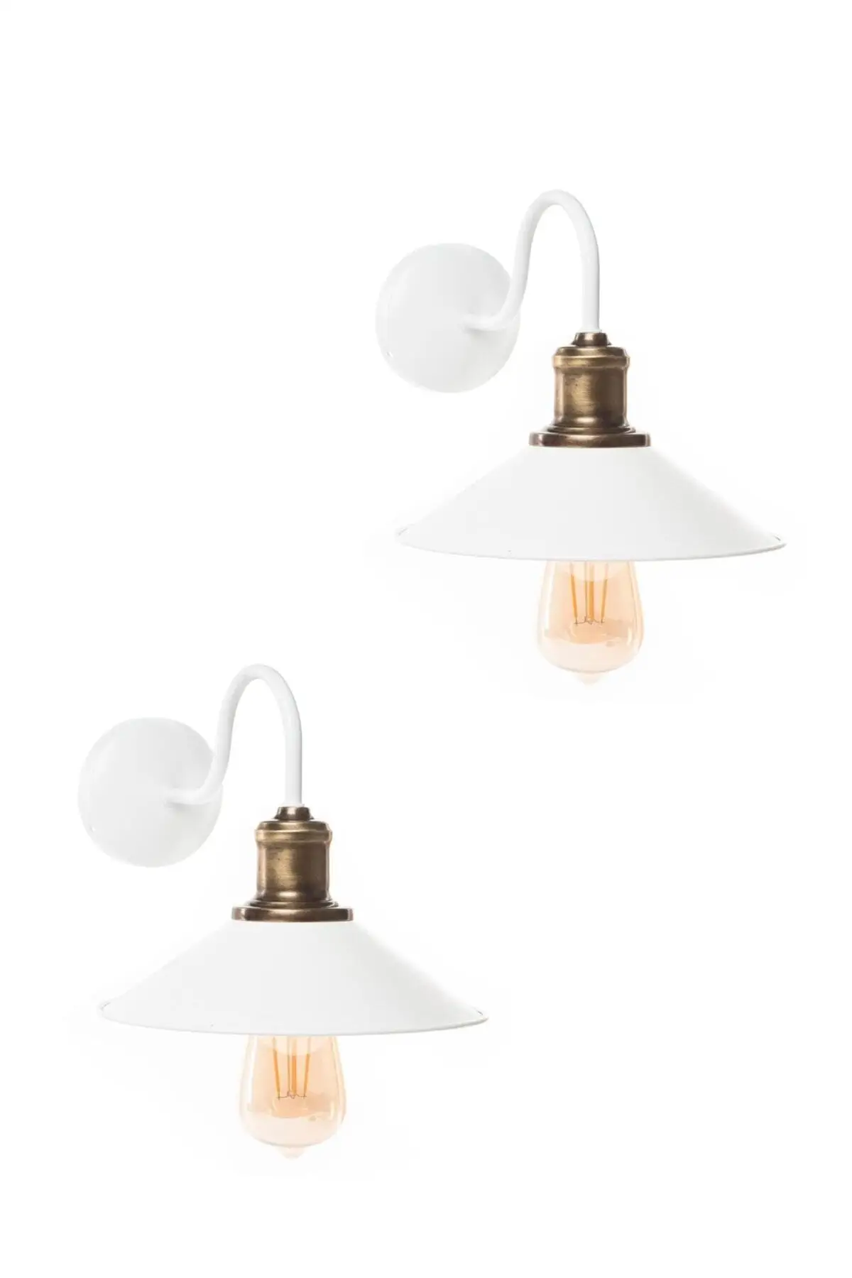 

White Case Wall Sconce 2 Pieces