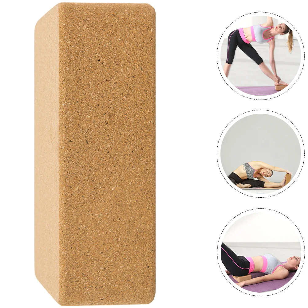 

Natural Cork Yoga Block Miss Tool Workout Accessories Women Oak Training Supply