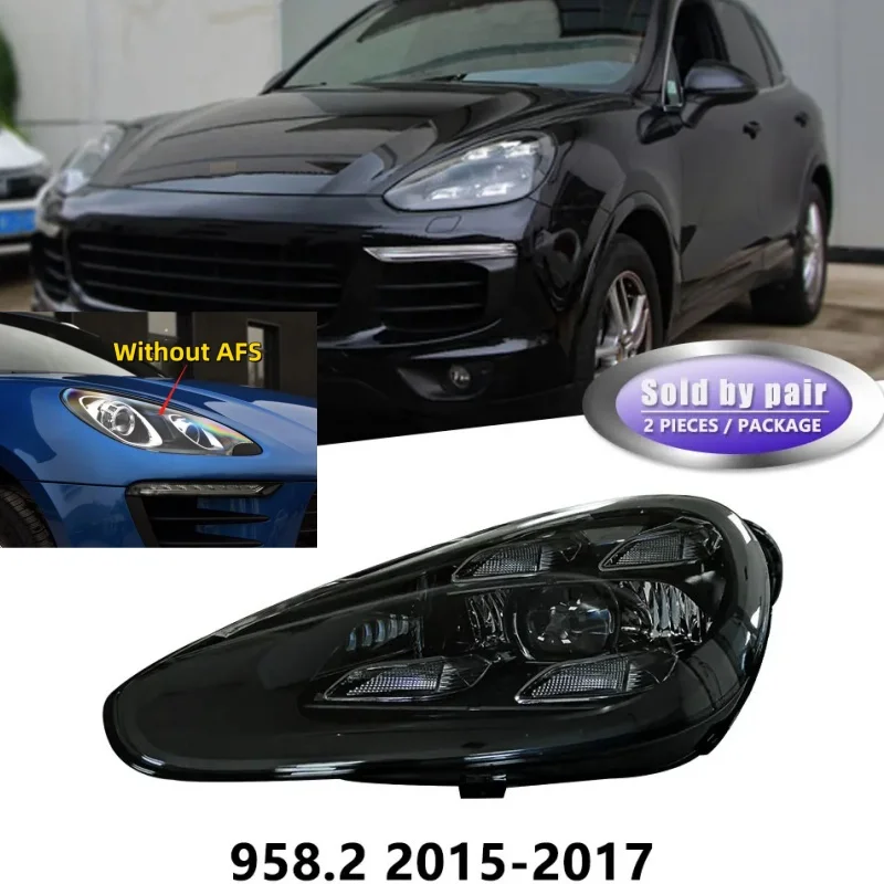 

Для Porsche Cayenne 2011-2018 автомобильные фары 958.1 958.2 светодиодный модернизированный до 9Y0 автомобильный передний фонарь Plug and Play задний фонарь