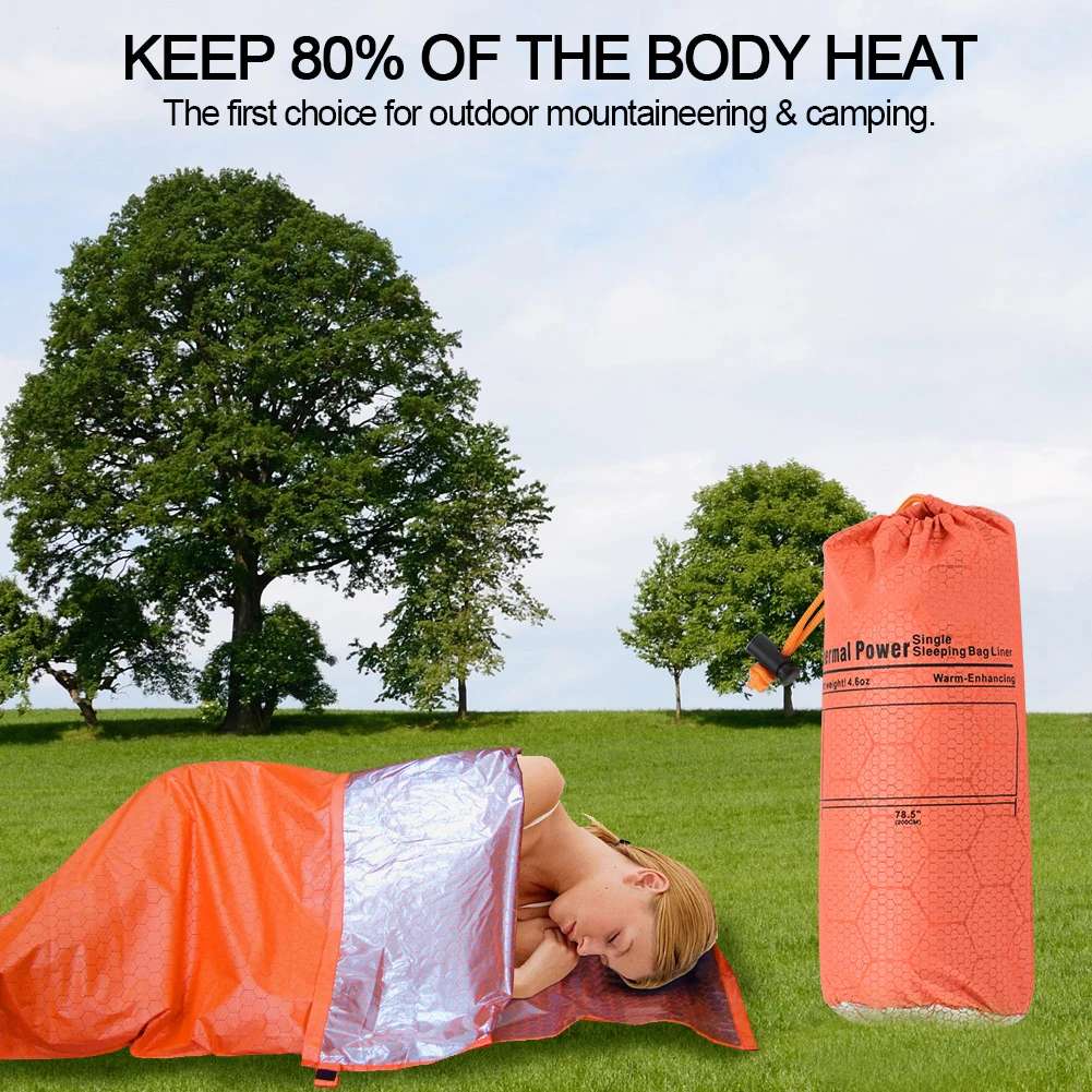 

Lixada High quality Portable Sleeping Bag Heat Reflective Camping Sleeping Bag Outdoor Tourism Survival Mat Hiking Fast delivery