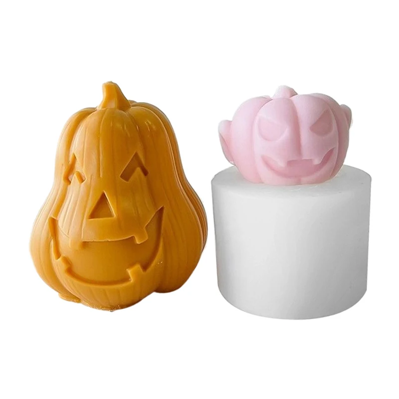Силиконовая Форма Для Свечей В Виде Черепа Головы Тыквы DIY Изготовление Мыла Из