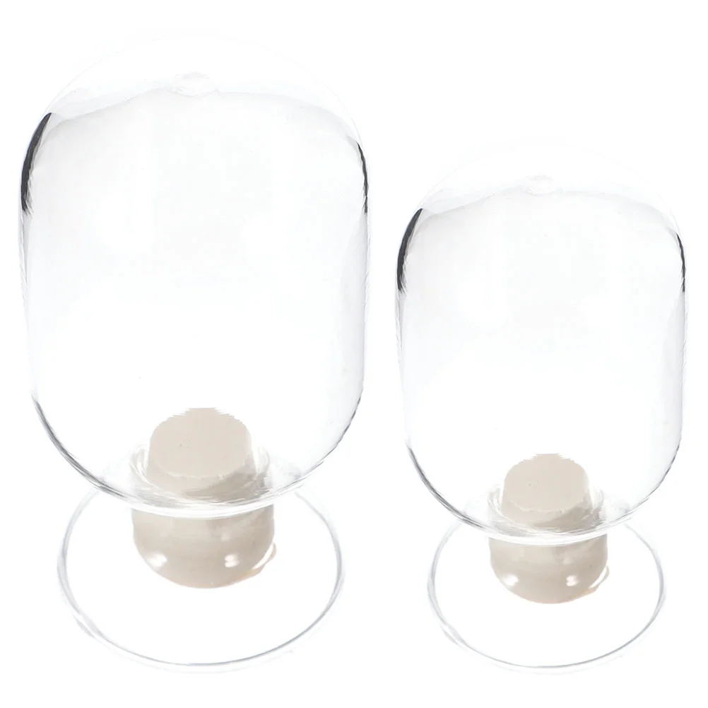 

Bottle Holder Cloche Matches Match Display Matchstick Jar Fireplace Striker Storage Transparent Bottles Lids Container