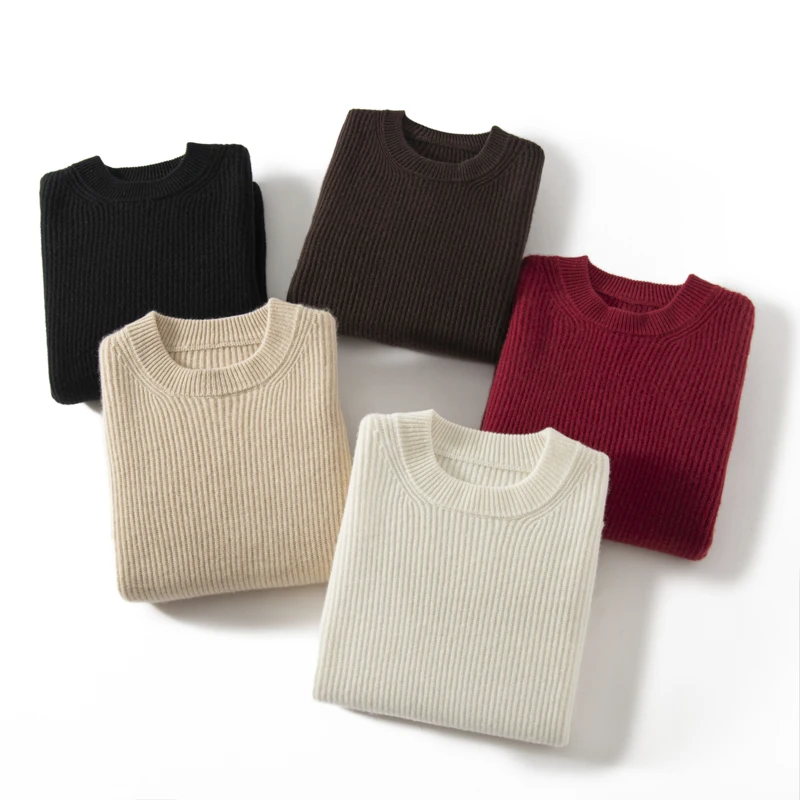 LDZWSM мериносовый кашемировый свитер женский пуловер модный вязаный топ с