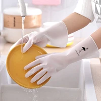 dishwashing rubber gloves waterproof household cleaning non slip kitchen durable cleaning housework chores dishwashing tools