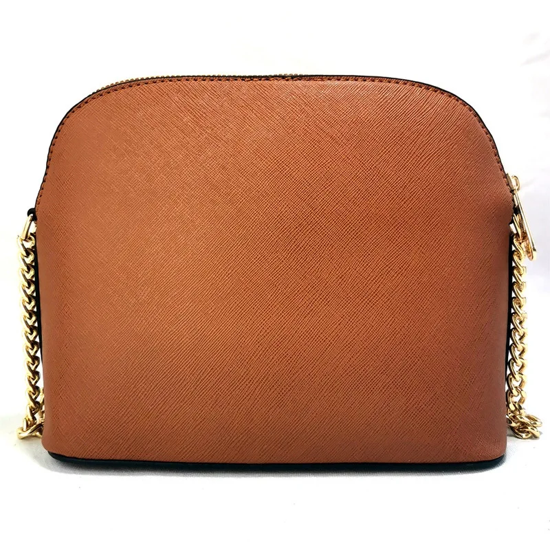 Fashion women's bag cross grain leather bag 2023 new small shell bag single shoulder crossbody chain bag ladies handbags