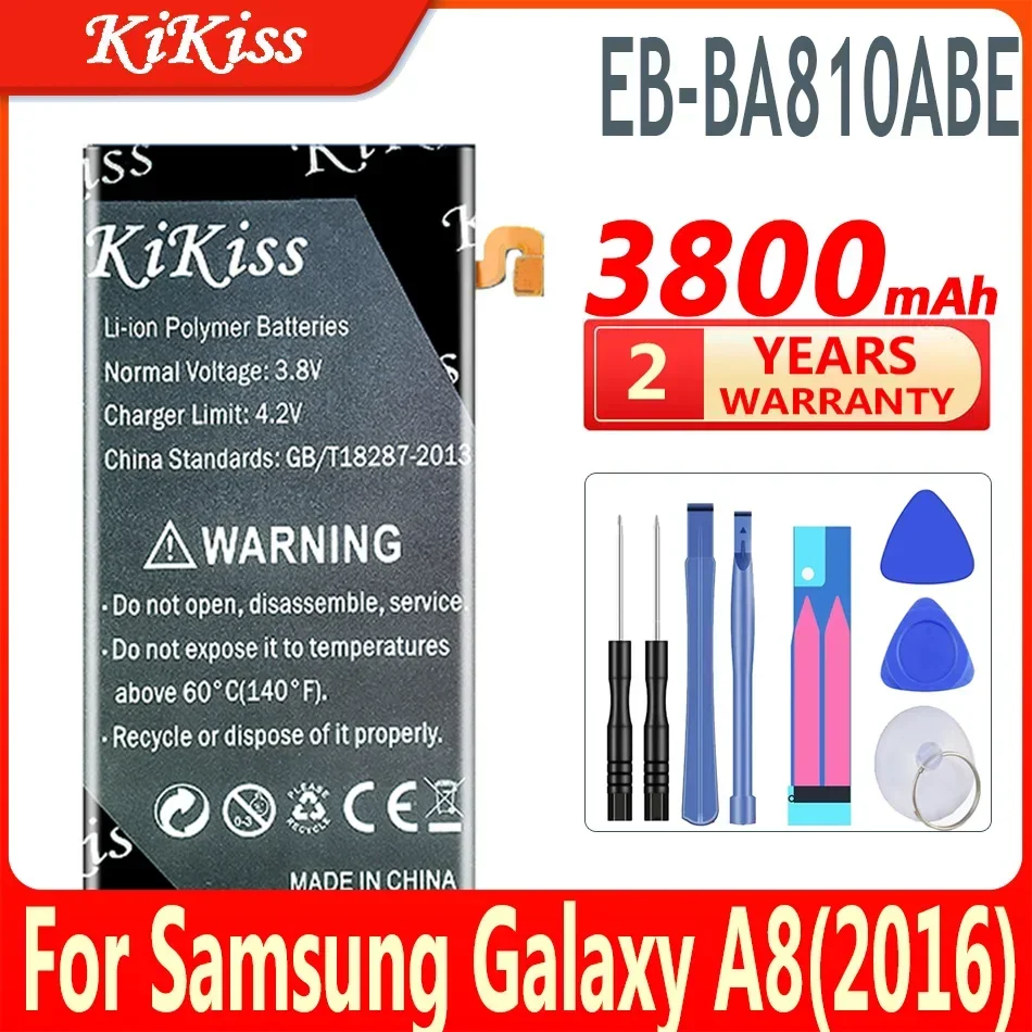 KiKiss EB-BA810ABE EBBA810ABE для Samsung Батарея 3800 мАч Galaxy A8 A 8 2016 SM-A810F A810F A810 Батареи