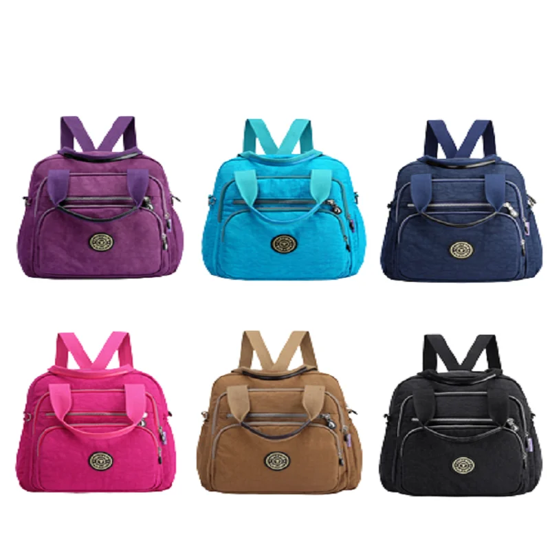

2022 New Nylon Mummy Bag One Shoulder Crossbody Portable Large Capacity Women's Bag Travel Backpack Multifunctional Fashion Bag