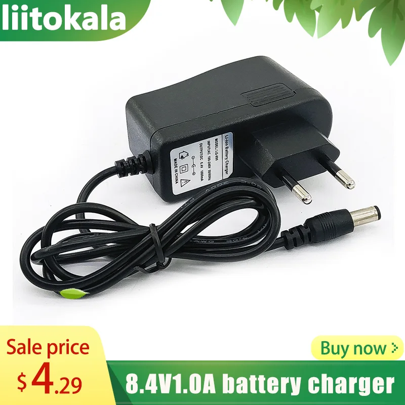 

Адаптер питания LiitoKala, 100-240 В переменного тока, 8,4 в, 12,6 в, 16,8 в, 25,2 в, 1 А, 18650 мА, для литиевых батарей