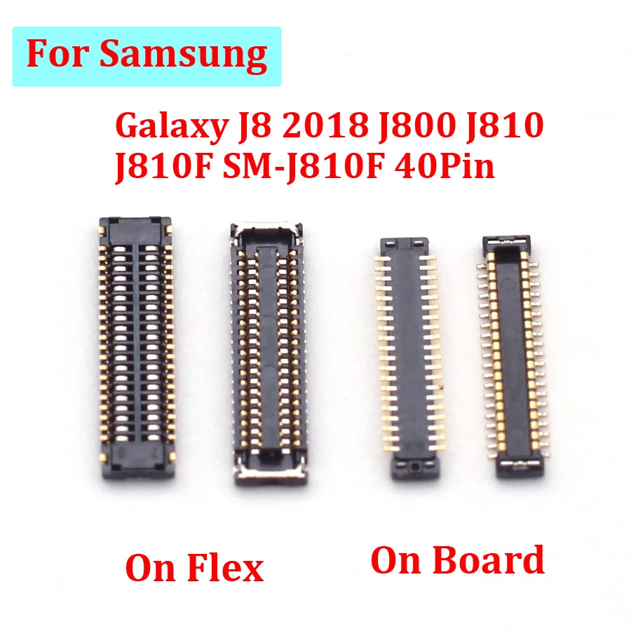 Гибкий разъем FPC для ЖК-дисплея на материнской плате Samsung Galaxy J8 2018 J800 J810 J810F, 2 шт.