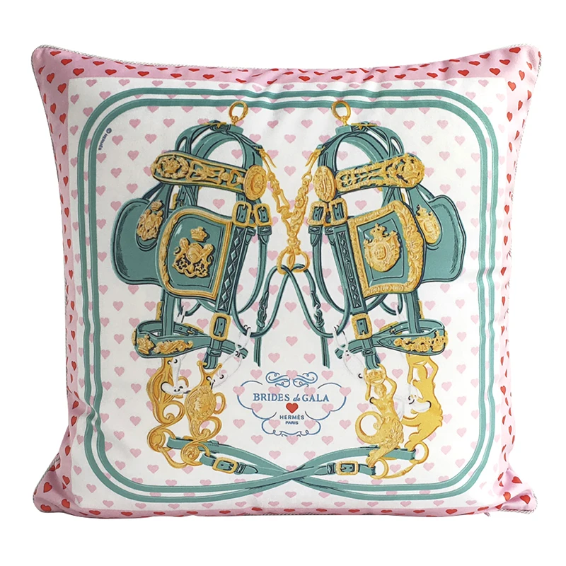 

Li Velvet Pillow Cover Cushion Cover 45CM Sofa Cushion Pillow Car Waist Rest Pillows for Bedroom Chair Cushion