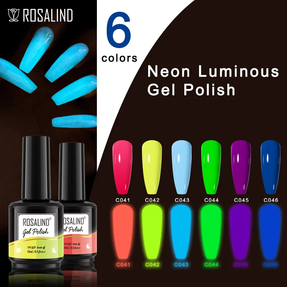 

ROSALIND Gel Nail Polish Pure Color Semi Permanent Hybrid Varnish Acrylic Art Design Nail Base Matt UV Nail Gel Polish 15ML