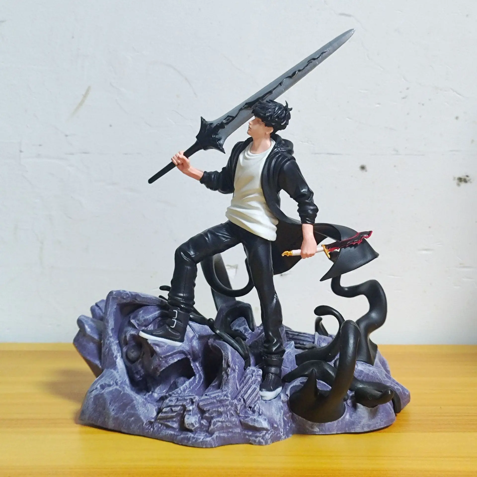 20 см одиночный выравнивающий Sung Jin Woo модель фигурка статуя украшения игрушки