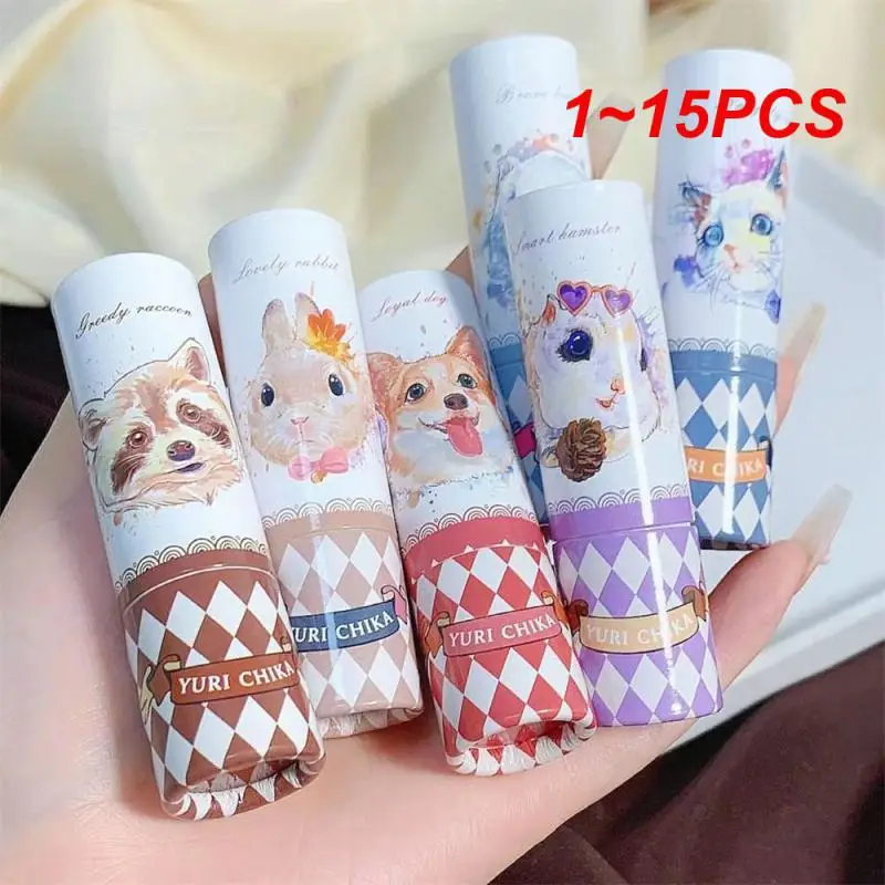 

1~15PCS 6 Color Matte Waterproof Velvet Animal Bullet Lipstick Sexy Red Pigments Makeup Moisturizing Whitening Long Lasting Lip