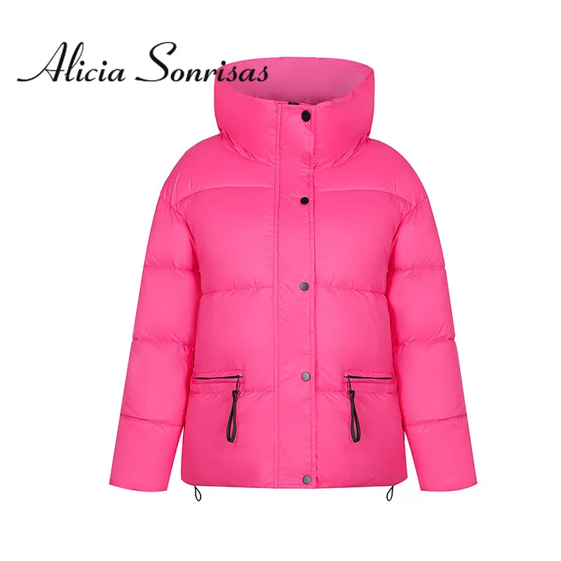 

Cotton Padded Jacket Female 2022 New Red Winter Bread Clothes Bubble Jacket