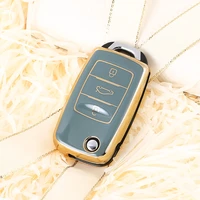 soft car key cover case skin holder set protector fob for changan cs75 eado cs35 raeton cs15 v3 v5 v7 remote key holder shell