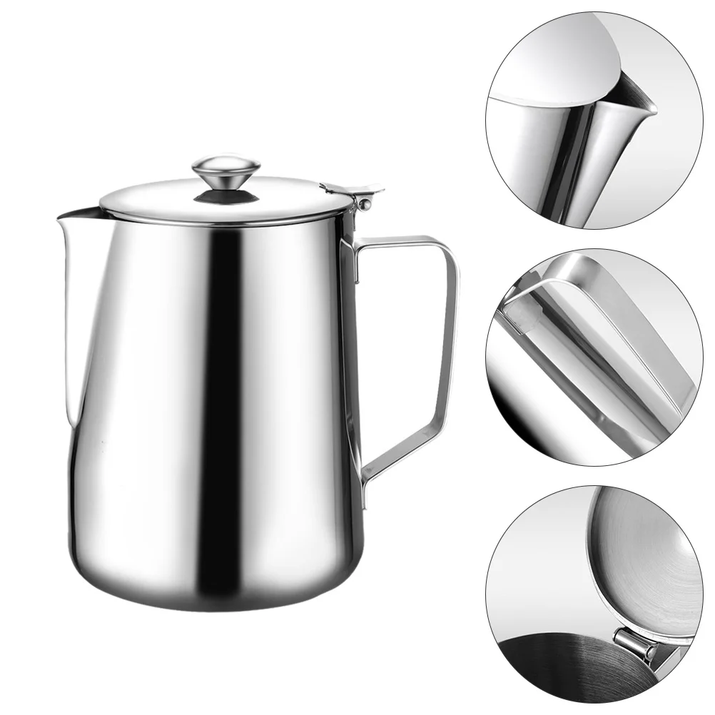 

Pitcher Cup Frothing Coffee Frother Steaming Stainless Steel Jug Espresso Creamer Latte Steamer Pitchers Pourer Making