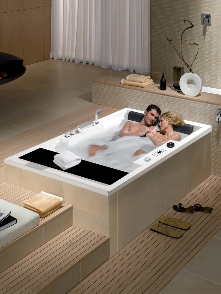 Ванна для двух человек домашний массаж термостатический нагрев встроенная