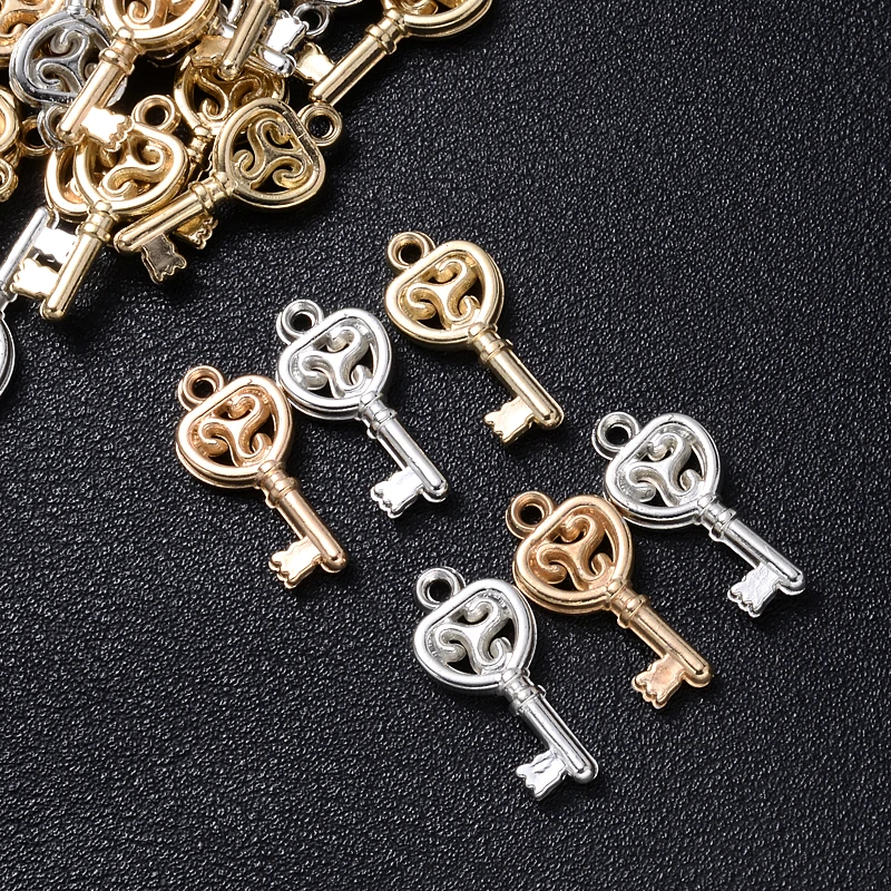 

10x22 50-200 шт./лот подвески в форме ключа кулон бусины из пластика CCB Peadants для изготовления ювелирных изделий браслет ожерелье аксессуары