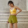 2023 Summer Yoga Shorts Women Fitness Running Fake Two Piece Shorts Mini Gym Sporty Breathable Quick Dry 6