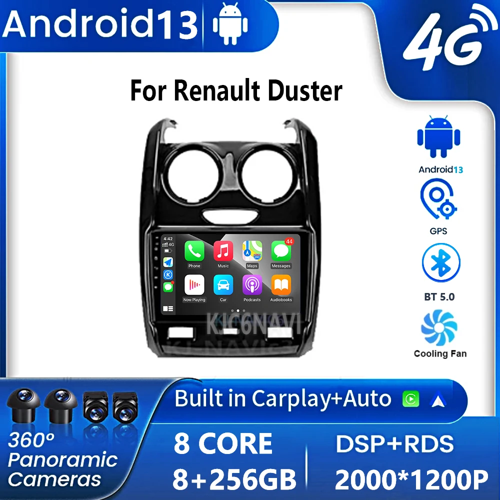 

Android 13 For Renault Duster 2015 - 2020 For LADA Largus 2021 Car Radio Multimedia Video Player Navigation GPS No 2din