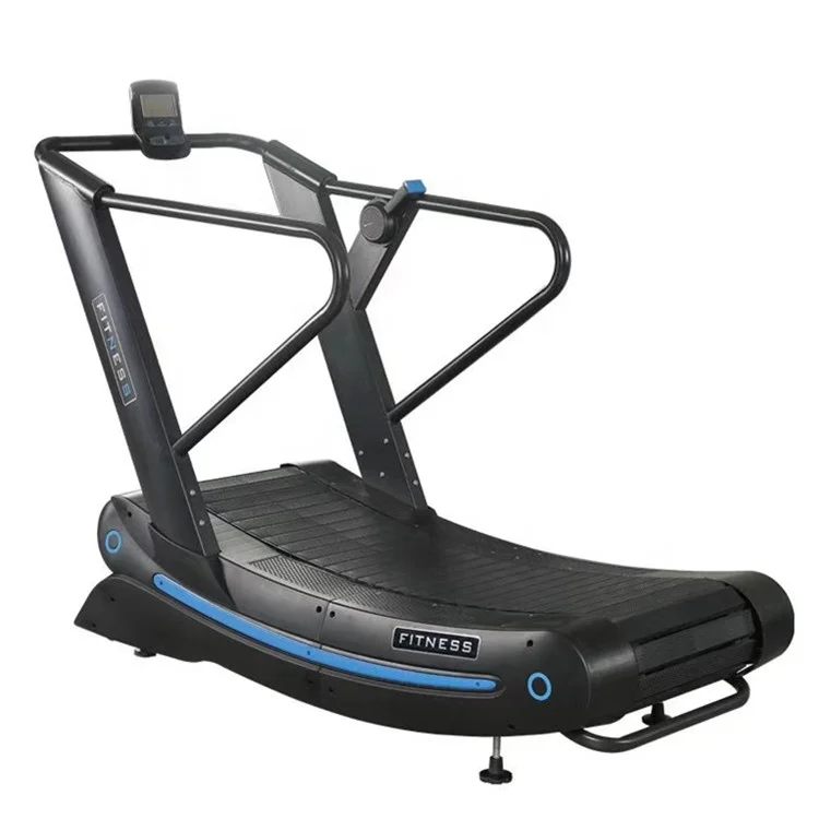 

No motorized power running machine curve treadmill mechanical manual treadmill