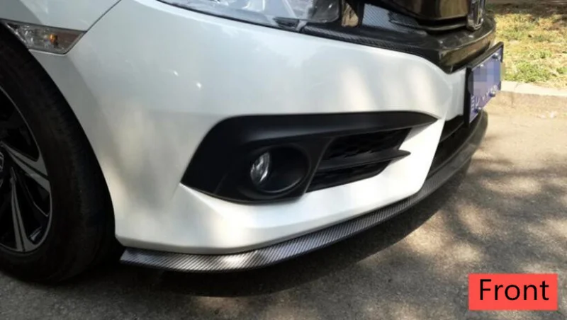 Передний спойлер для губ из углеродного волокна подбородка VW Volkswagen Polo Golf Passat Beetle