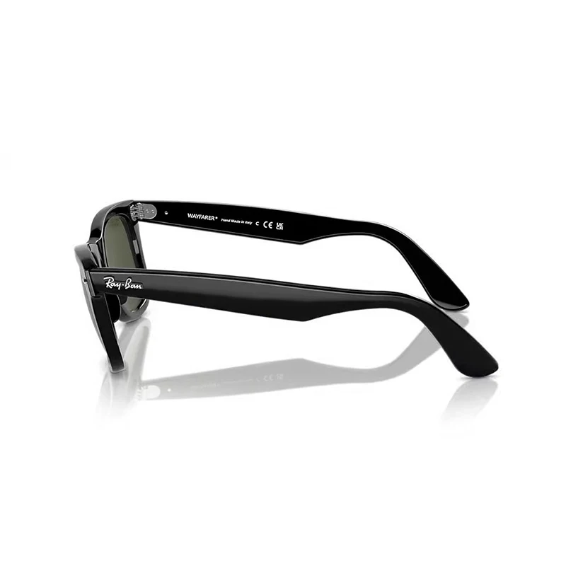 Фото Оригинальные классические квадратные солнцезащитные очки Ray-Ban WAYFARER RB2140, стеклянные линзы, глянцевая оправа, поляризационные очки в коробке. №4