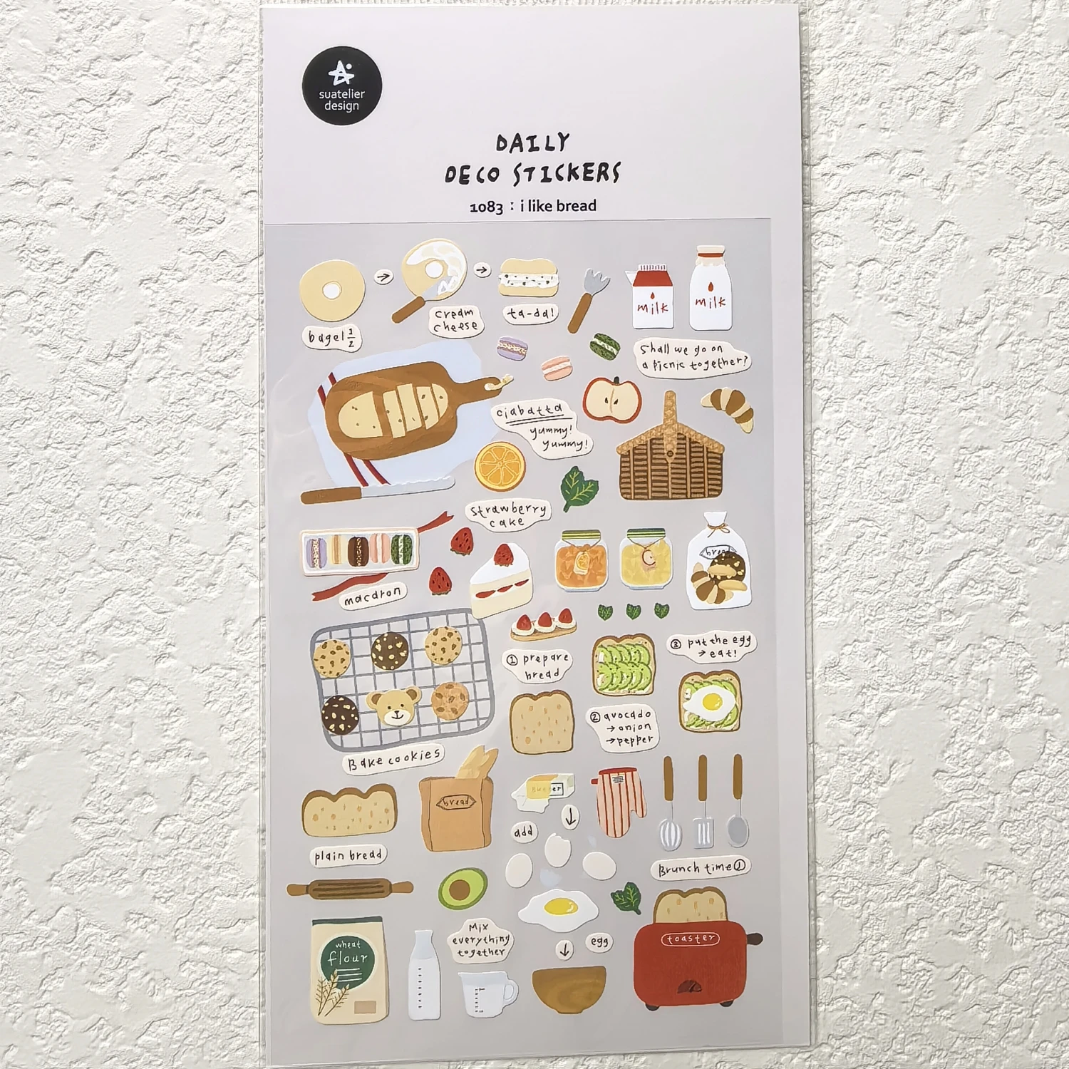 

Набор декоративных наклеек Suatelier I Like Bread Baking